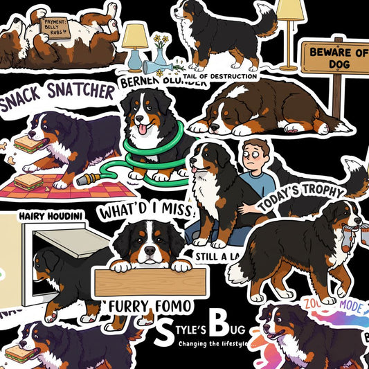 Bernese Mountain Dog Sticker Pack by Style's Bug