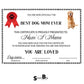 Funny Pet Certificates by Style's Bug
