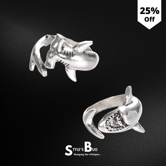 Shark rings by SB (Hammerhead + Great white)