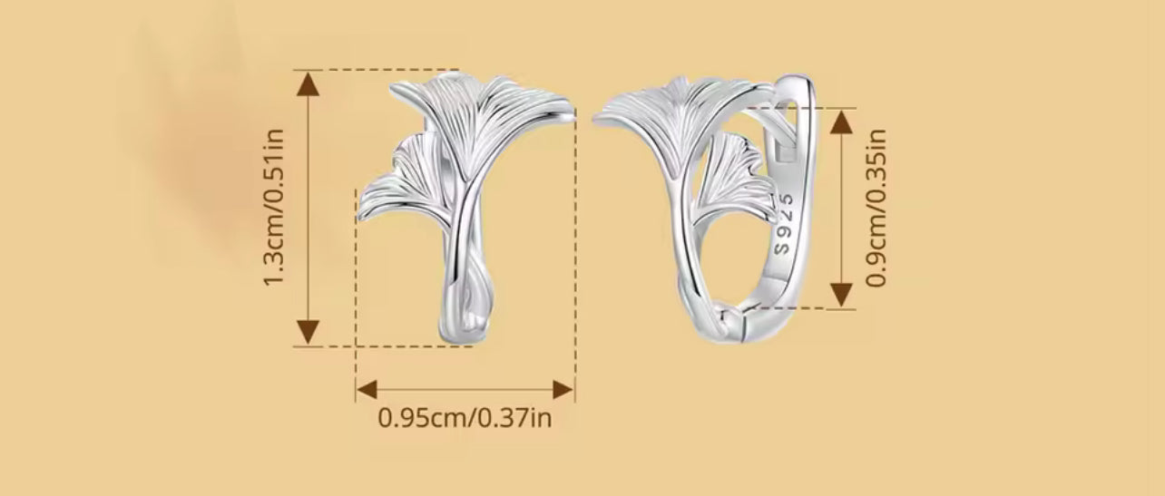 Realistic Ginkgo Jewelry