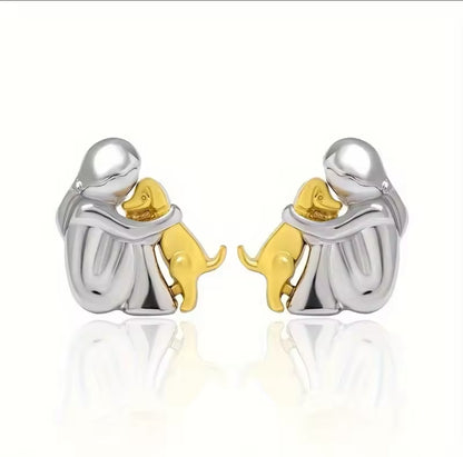 ‘English Setter with Mom’ Jewelry Set