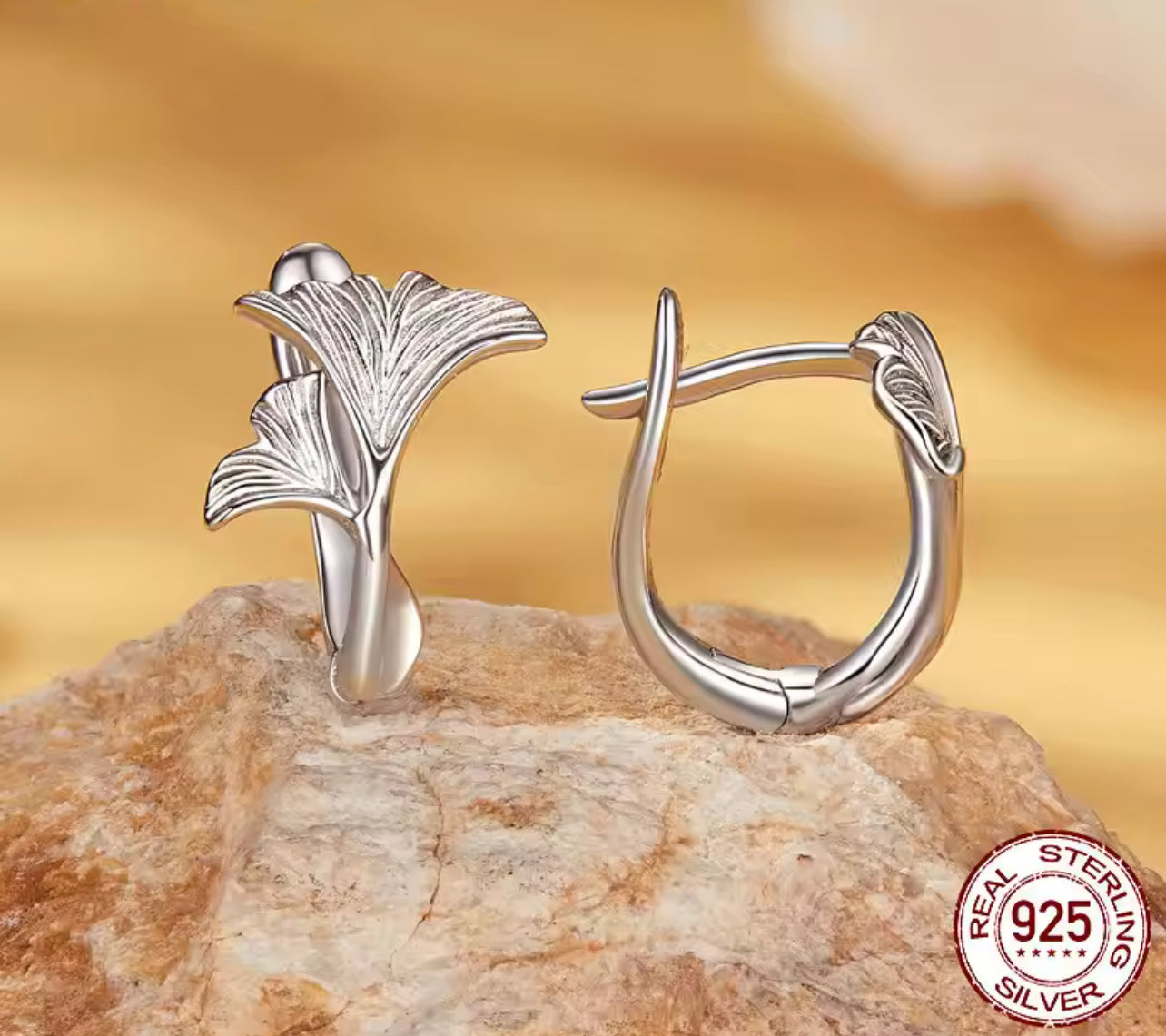 Realistic Ginkgo Jewelry