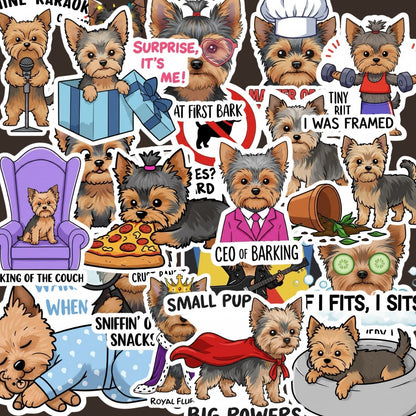 Yorkie Sticker Pack by Style's Bug
