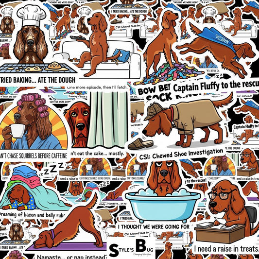 Irish Setter Sticker Pack by Style's Bug