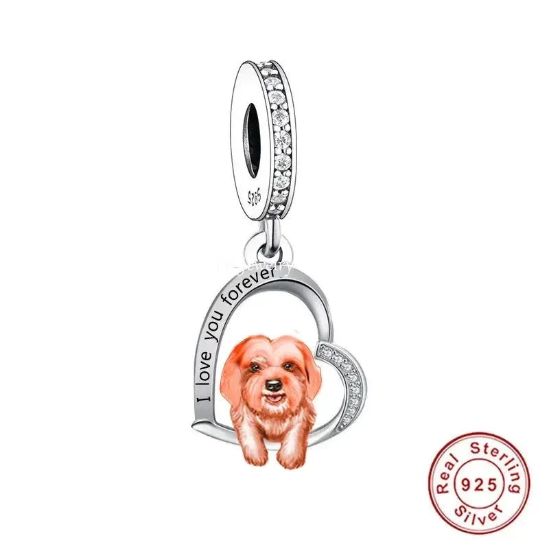 "I love you forever" Dog Pendants - Style's Bug Shihtzu / Only Pendant