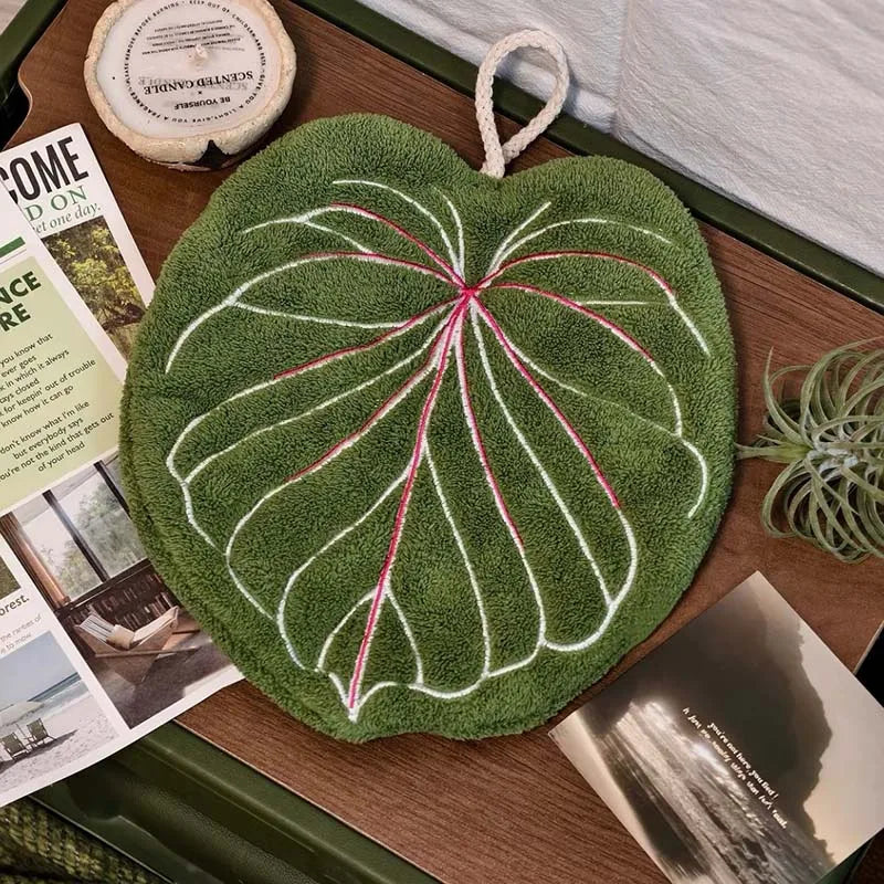 Super Absorbent Leaf Hand Towels