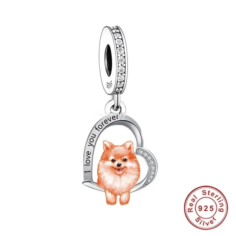 "I love you forever" Dog Pendants - Style's Bug Pomeranian / Only Pendant