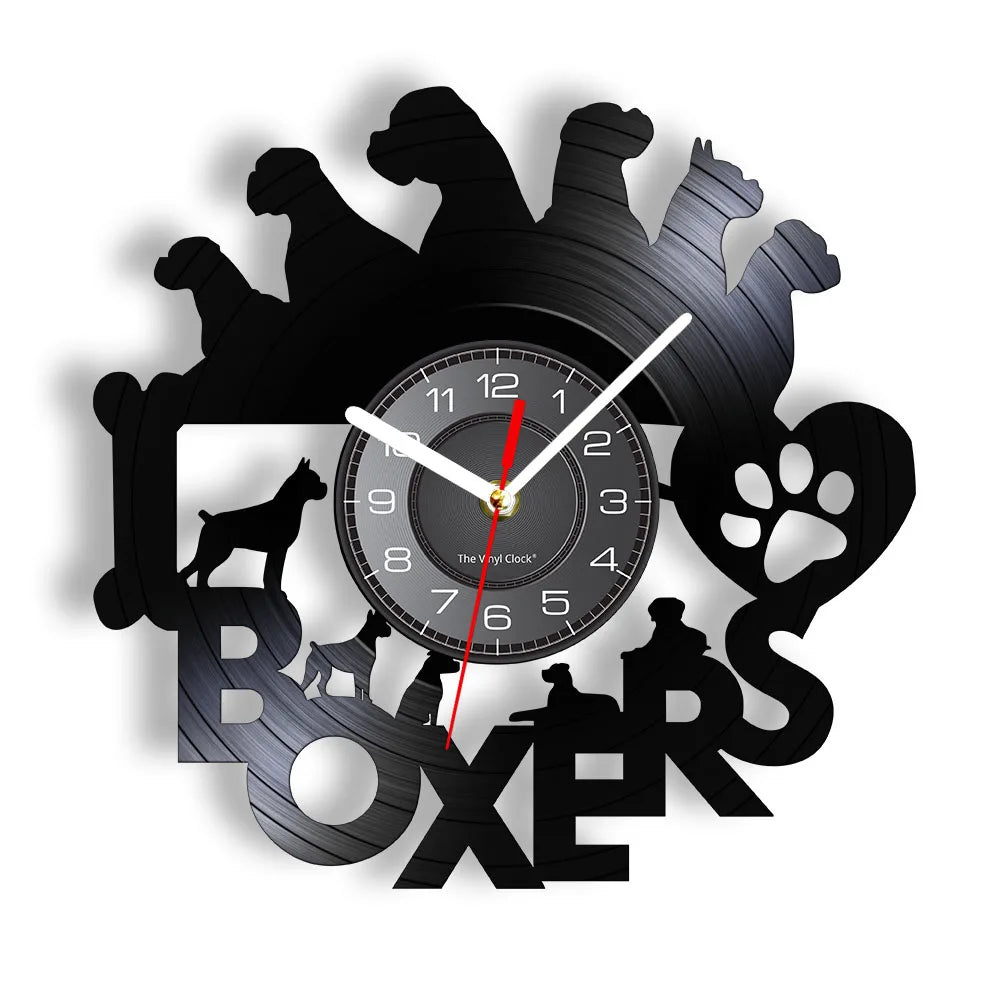 Boxer Realistic Dog Clocks – Style's Bug