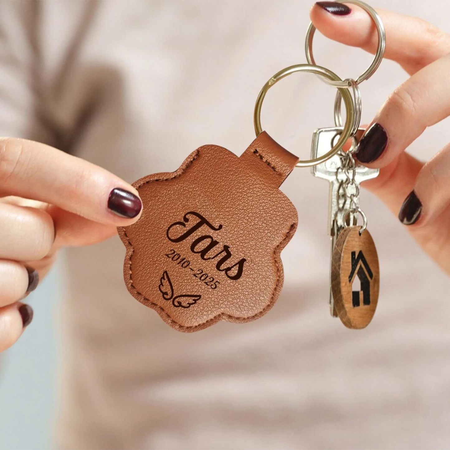 Pet Fur Memorial Keychain