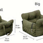 Comfy Dog Car Seat with Safety Belt + Can use as a carrier too