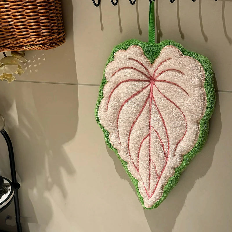 Super Absorbent Leaf Hand Towels