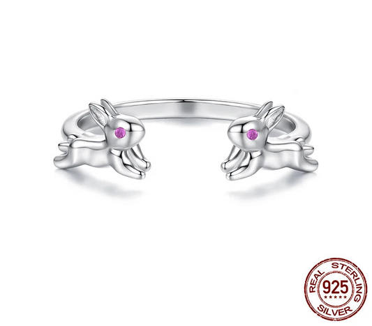 "The Bunny Couple" s925 ring