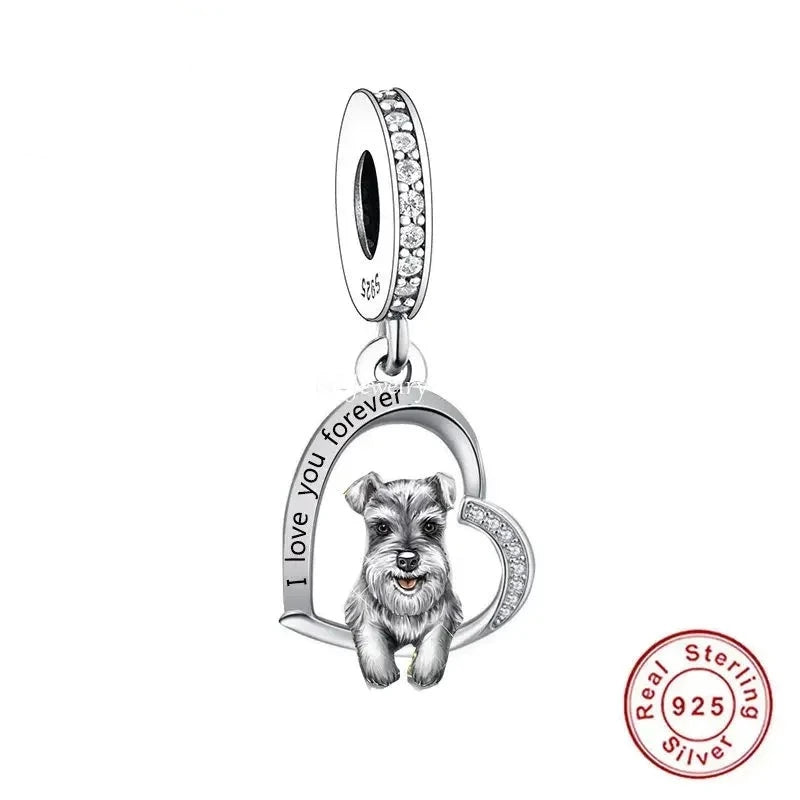 "I love you forever" Dog Pendants - Style's Bug Schnauzer / Only Pendant