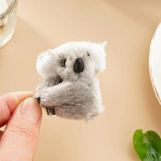 Realistic Plush Koala Hair Clips