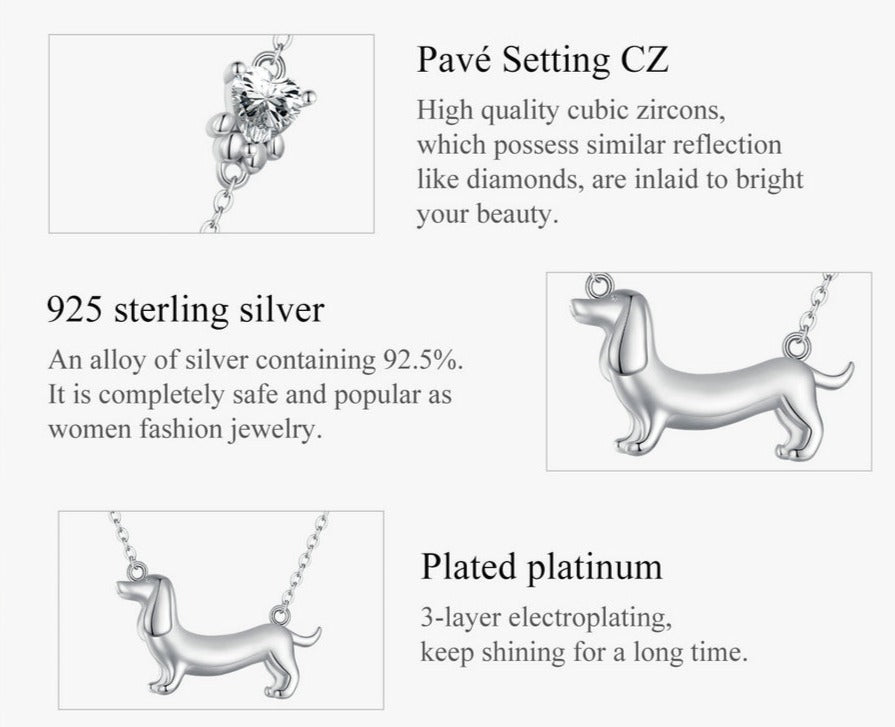 Realistic Dachshund jewellery by SB