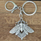 Retro Gothic Moth Keychain