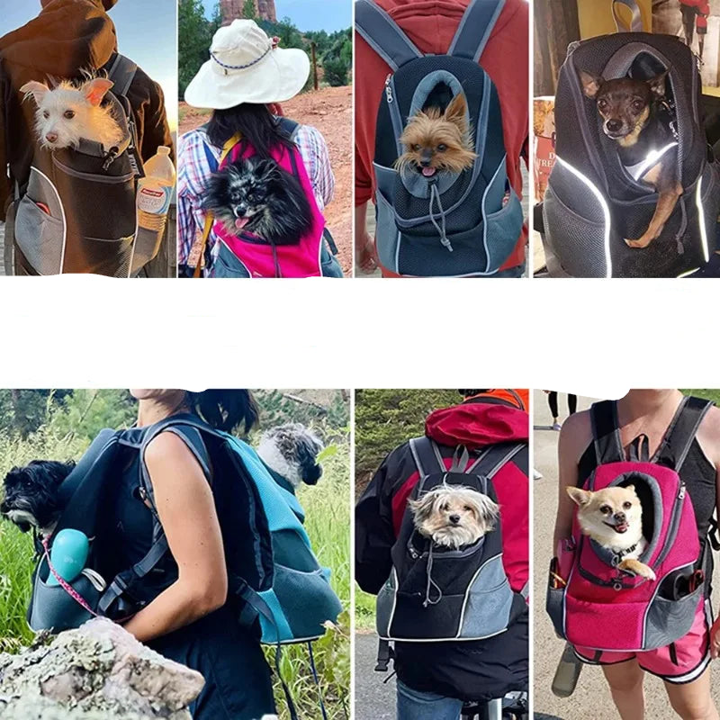 Double Shoulder Pet Mesh Backpack