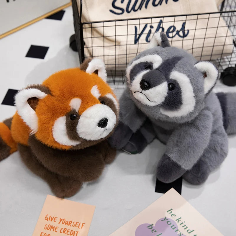 "Raccoon & Red Panda Family" Plushies
