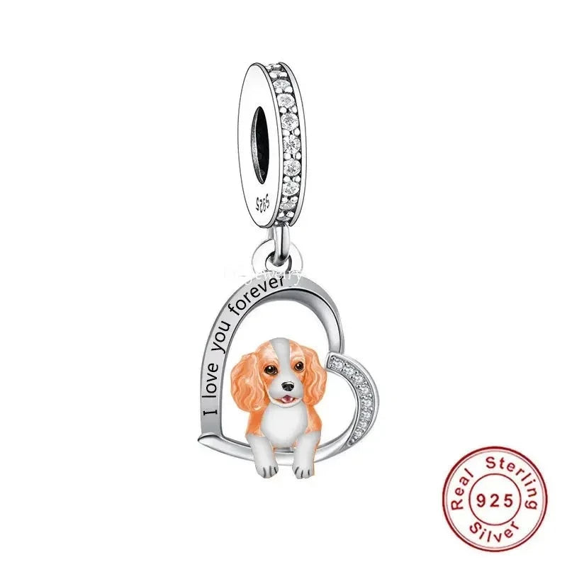"I love you forever" Dog Pendants - Style's Bug Cavalier / Only Pendant