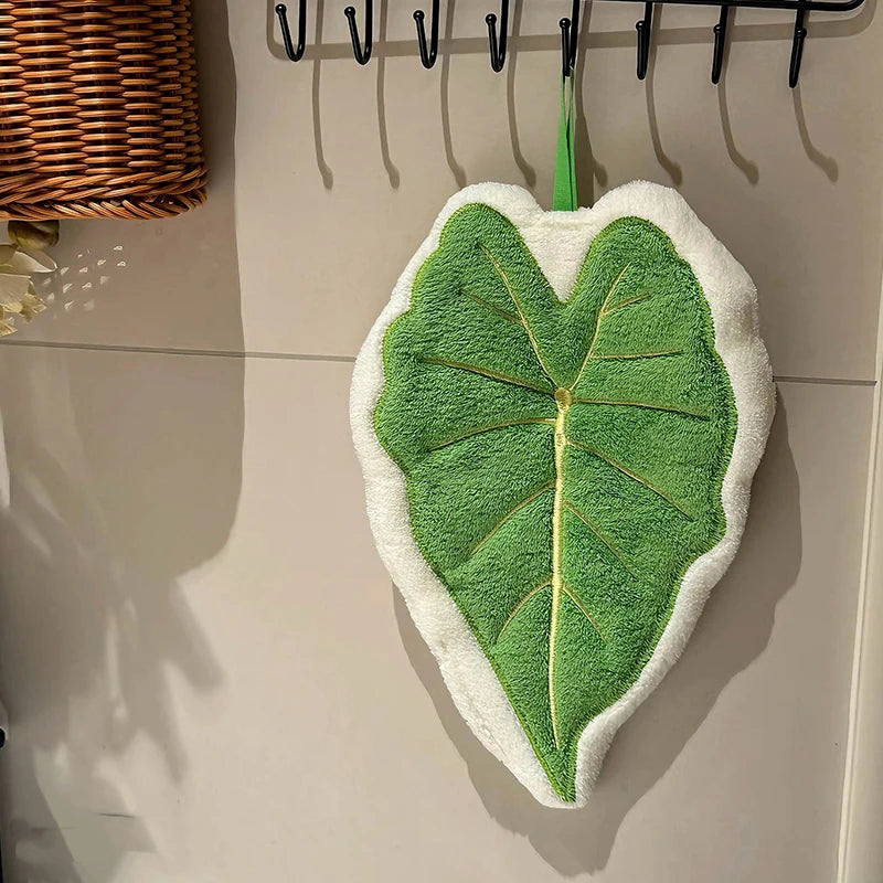 Super Absorbent Leaf Hand Towels