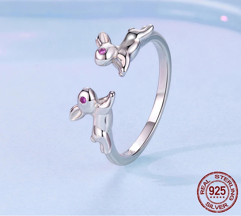 "The Bunny Couple" s925 ring