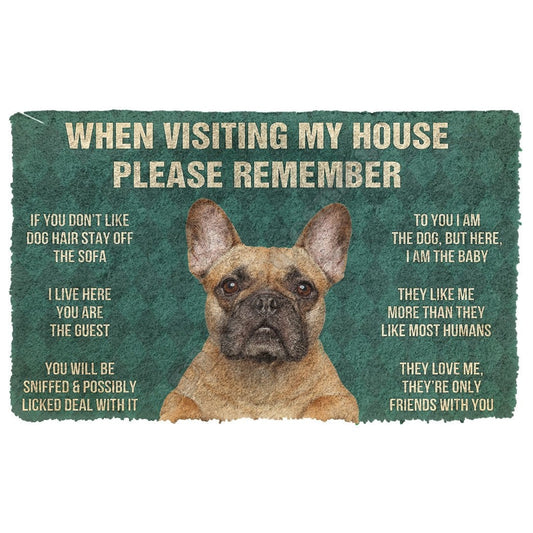 " French Bulldog Rules " mat by SB