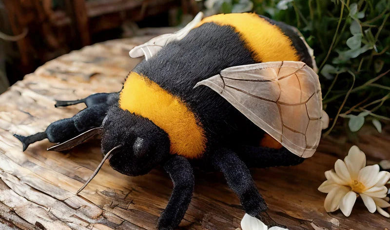 Realistic Chubby Bumblebee Plushie