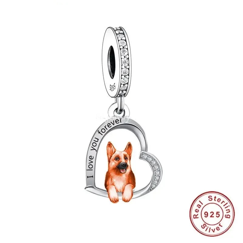 "I love you forever" Dog Pendants - Style's Bug GSD / Only Pendant