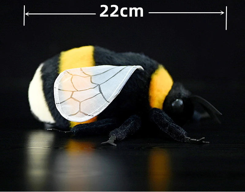 Realistic Chubby Bumblebee Plushie