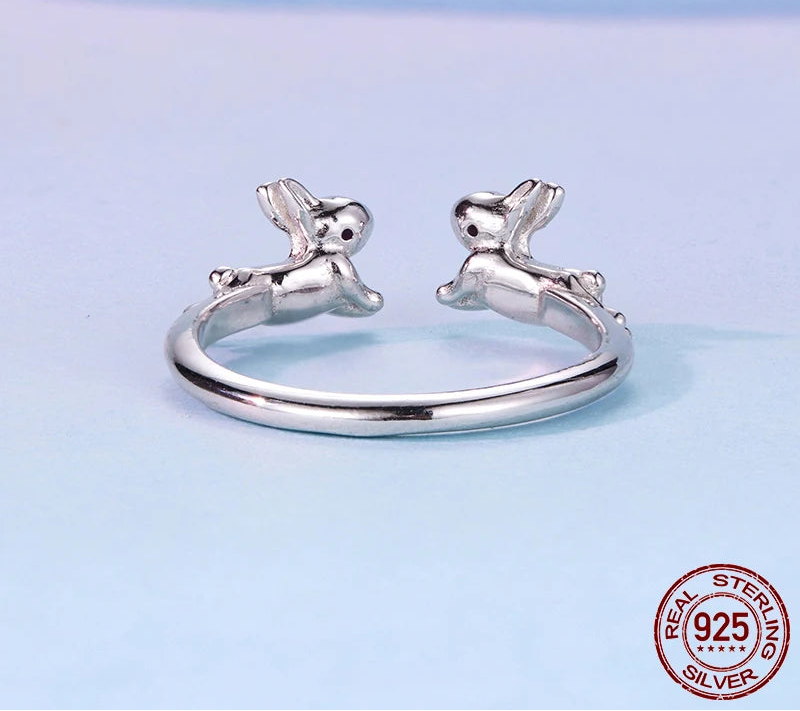 "The Bunny Couple" s925 ring