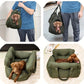 Comfy Dog Car Seat with Safety Belt + Can use as a carrier too