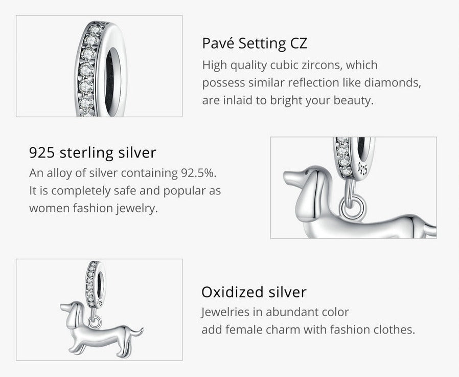 Realistic Dachshund jewellery by SB