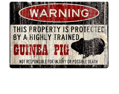 Funny Pet Warning Sign Stickers (2pcs pack)