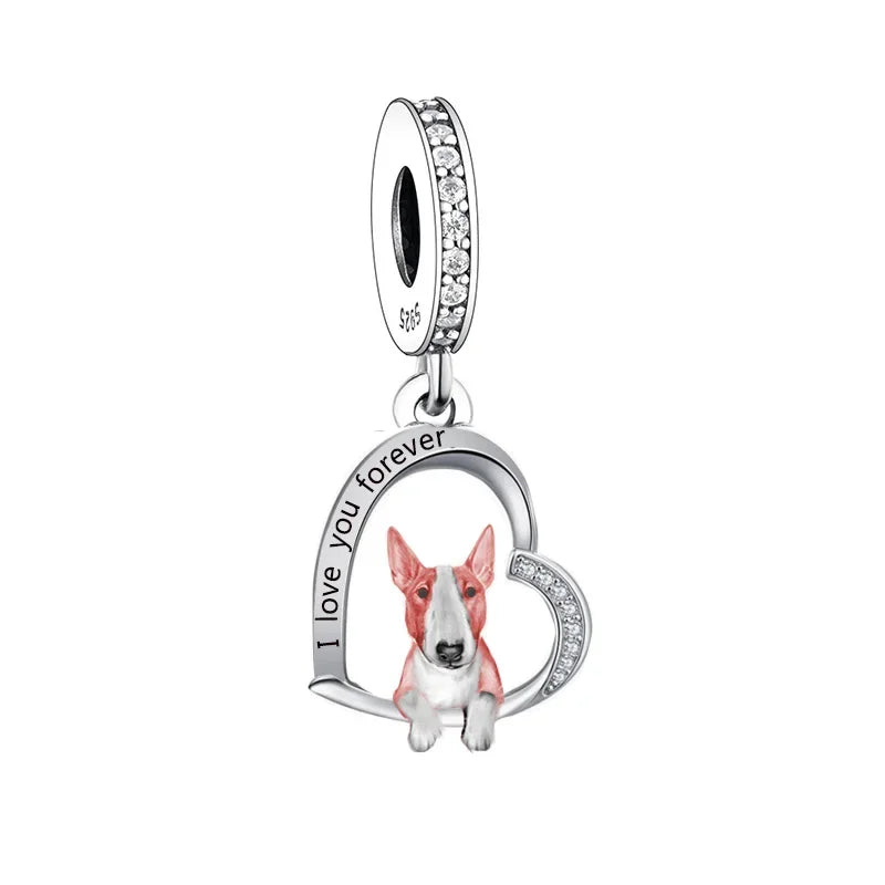 "I love you forever" Dog Pendants - Style's Bug Bull Terrier / Only Pendant