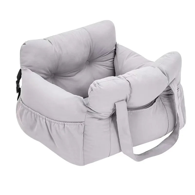 Comfy Dog Car Seat with Safety Belt + Can use as a carrier too