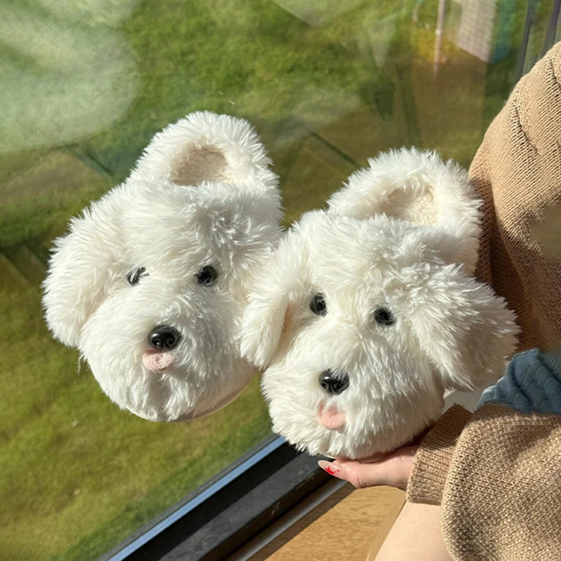 Fluffy Doodle Slippers