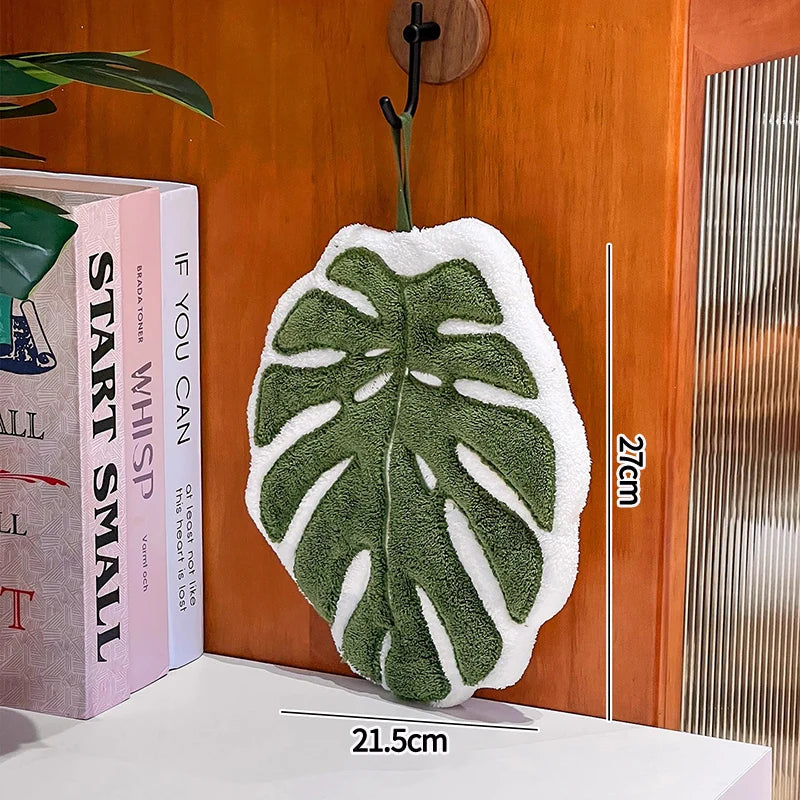 Super Absorbent Leaf Hand Towels