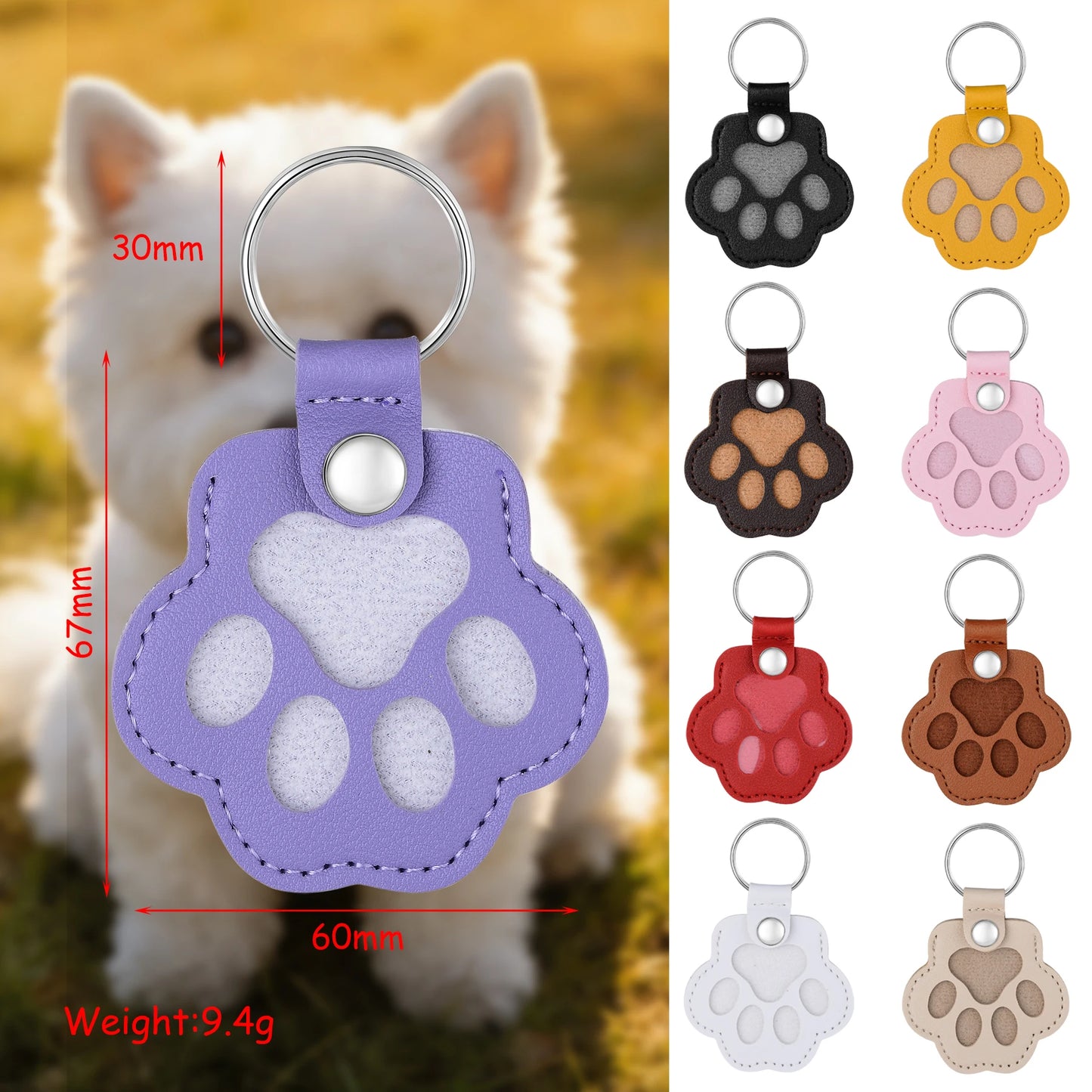 Pet Fur Memorial Keychain