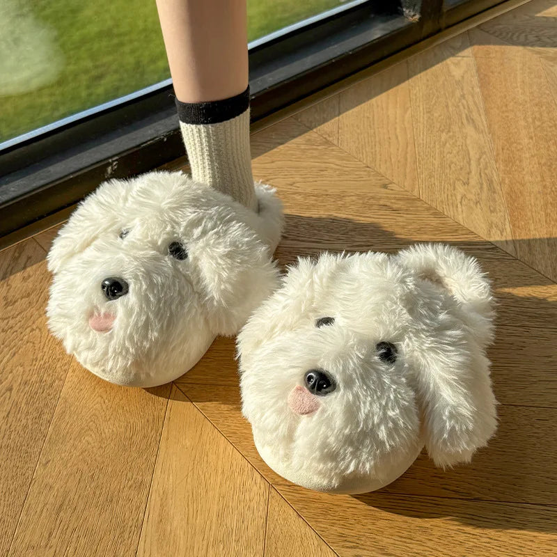 Fluffy Doodle Slippers