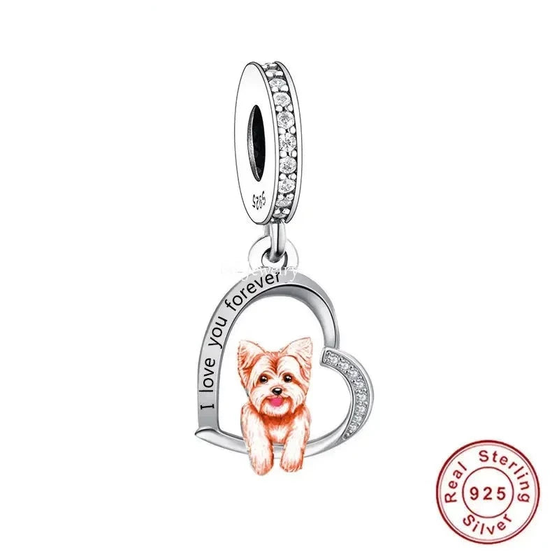 "I love you forever" Dog Pendants - Style's Bug Yorkie / Only Pendant