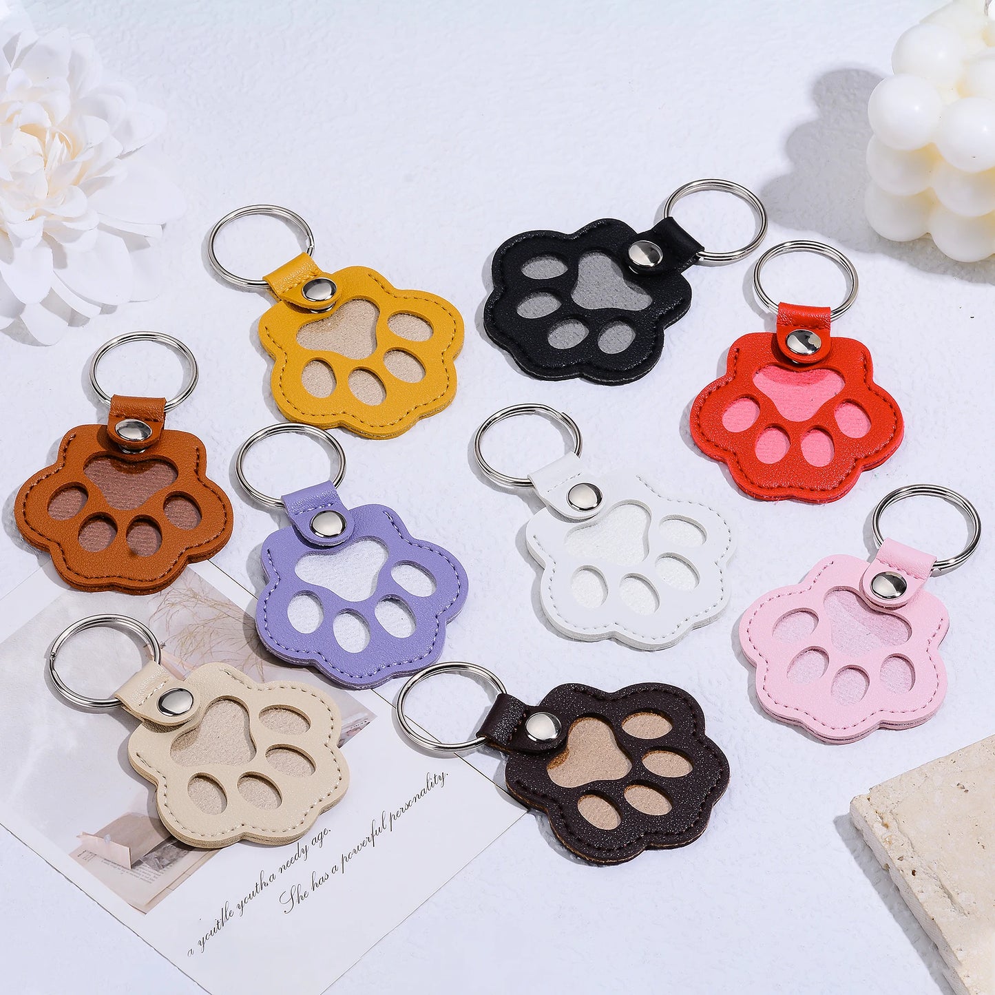 Pet Fur Memorial Keychain