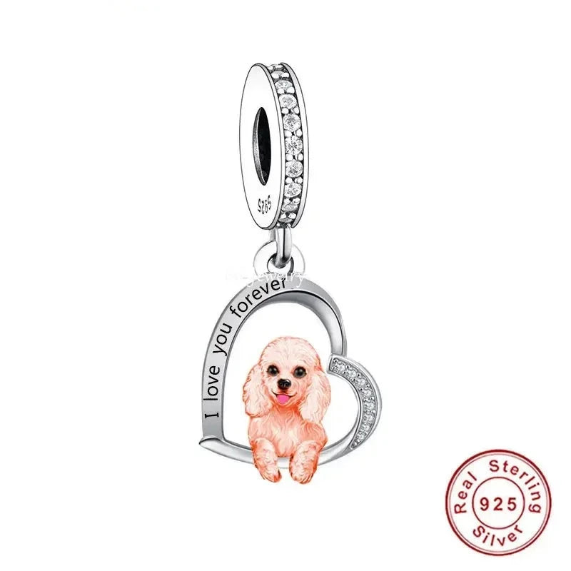 "I love you forever" Dog Pendants - Style's Bug Toy Poodle / Only Pendant