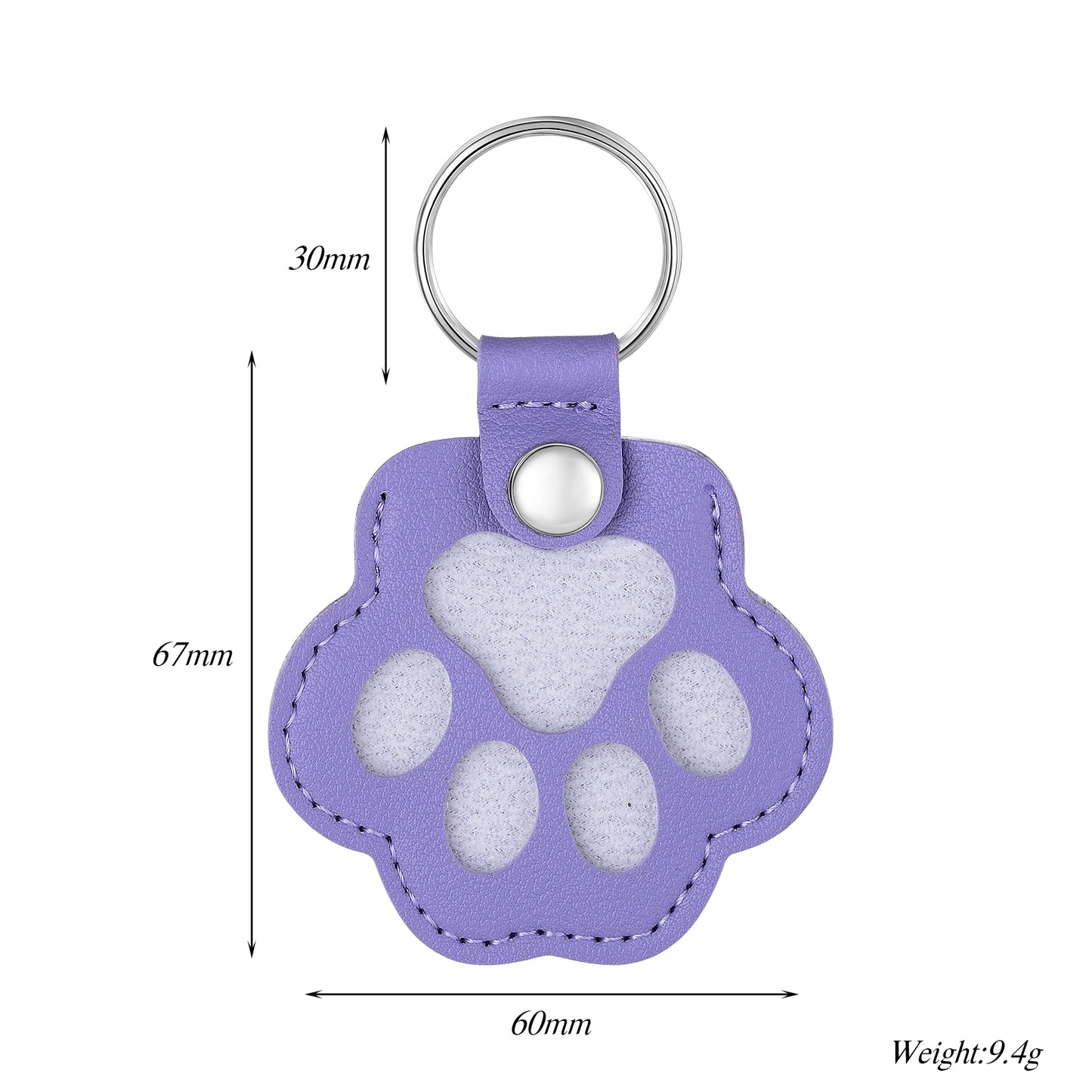 Pet Fur Memorial Keychain