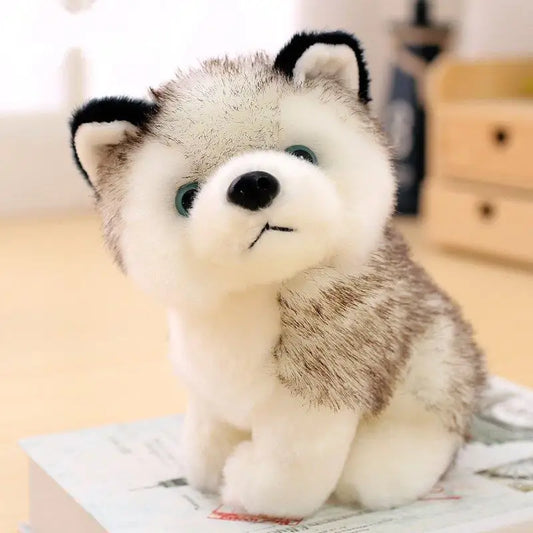 Curious Husky Puppy Plushie