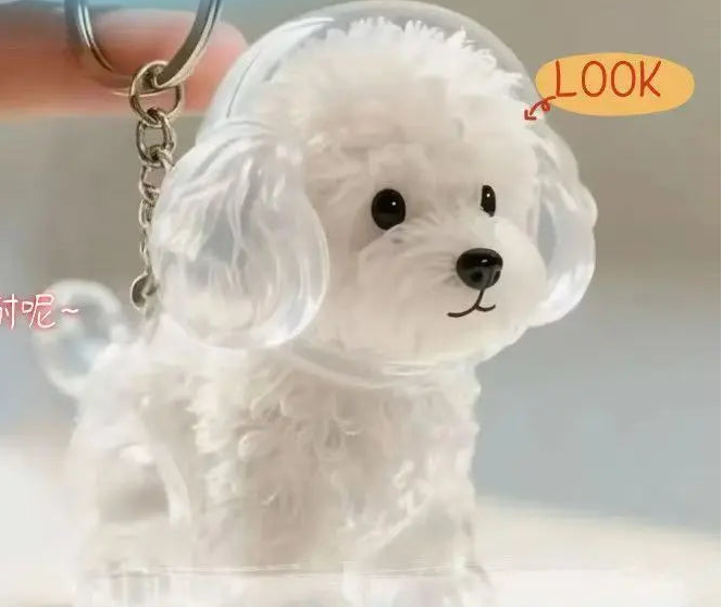 Pet fur Storage Keychain by Style's Bug