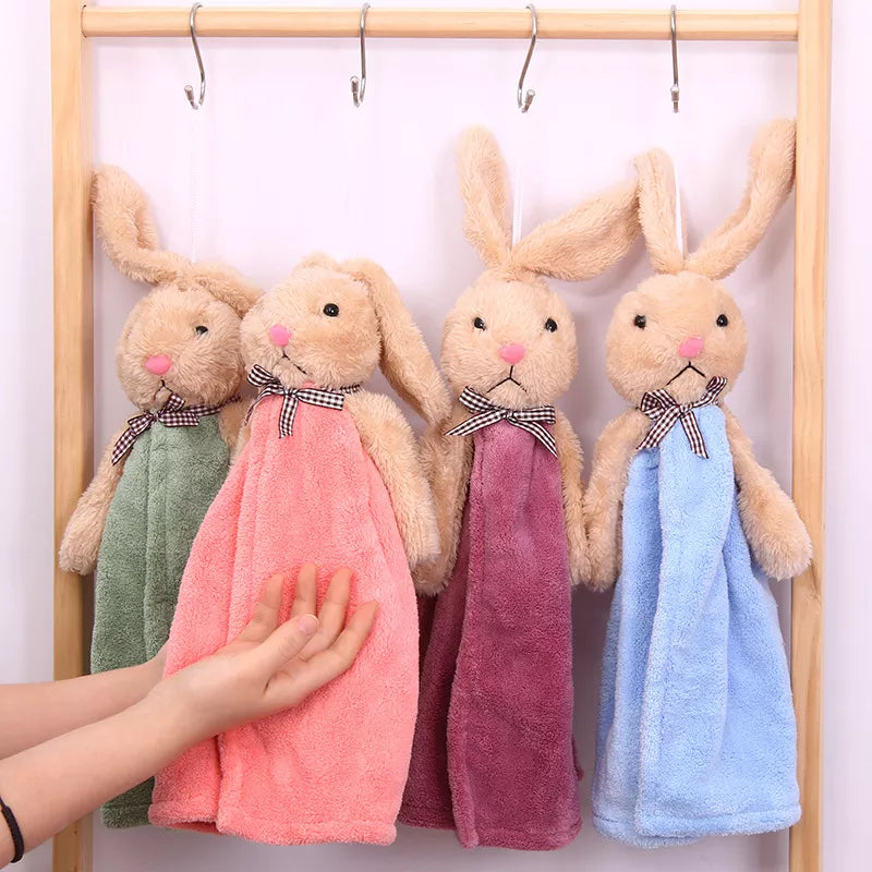 Toweling Rabbit Toy Microfiber Realistic Rabbit Towels – Style's Bug
