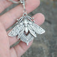 Retro Gothic Moth Keychain