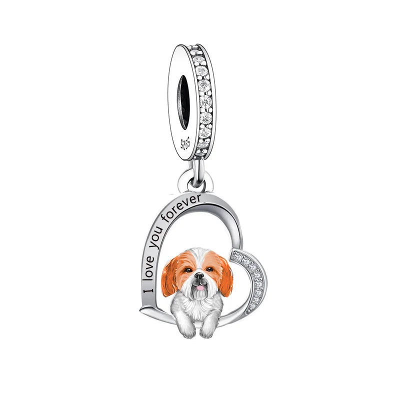 "I love you forever" Dog Pendants - Style's Bug Lhasa Apso / Only Pendant