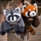 "Raccoon & Red Panda Family" Plushies
