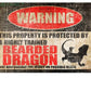Funny Pet Warning Sign Stickers (2pcs pack)